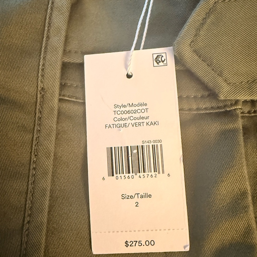 Stylish Derek Lam military Green Women's Shorts - Picture 4 of 4